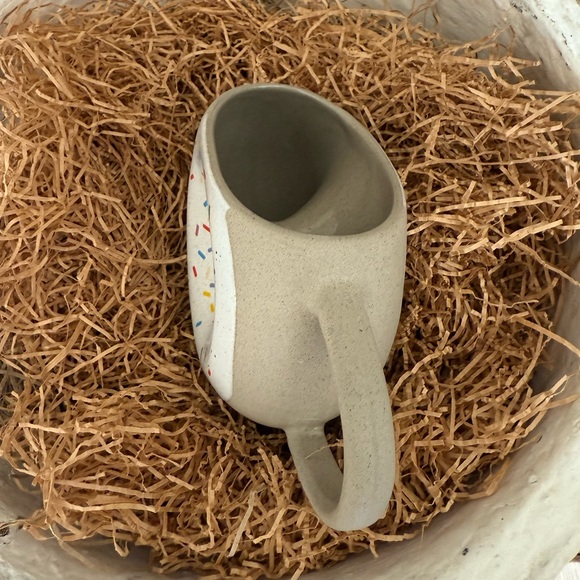 Urban Outfitters Home Donut Shaped Ceramic Mug with Sprinkles - Picture 3 of 11